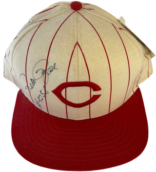 Pete Rose Autographed Cincinnati Reds New Era Hat (JSA)