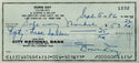 Doris Day American Actress & Singer Signed Personal Check September 1986