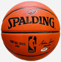 Oscar Robertson Autographed HOF 79 Spalding Basketball (PSA)