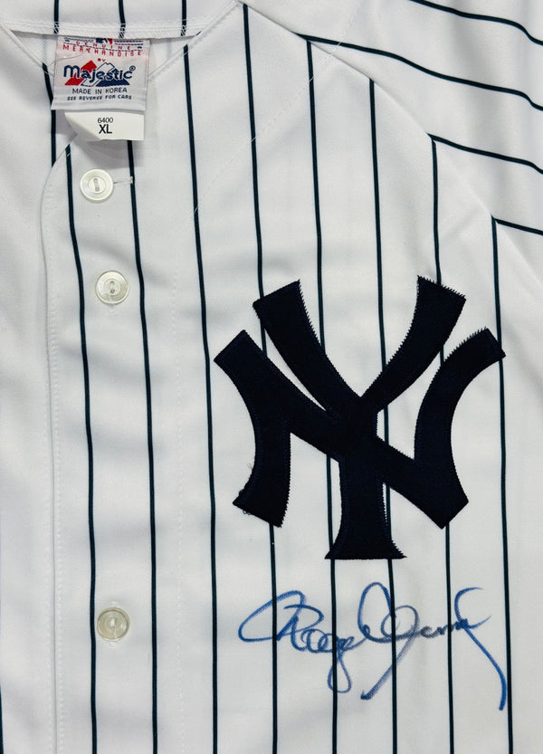 Roger Clemens Autographed Authentic Majestic Pinstripe Jersey (TriStar)