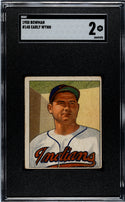 Early Wynn 1950 Bowman Card #148 SGC 2