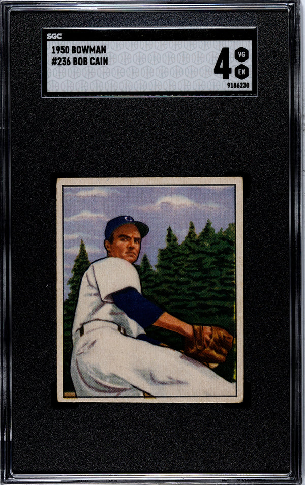 Bob Cain 1950 Bowman #236 SGC 4