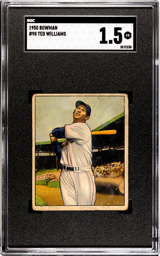 Ted Williams 1950 Bowman Card #98 (SGC 1.5)