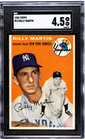 Billy Martin 1954 Topps Card #13 SGC 4.5