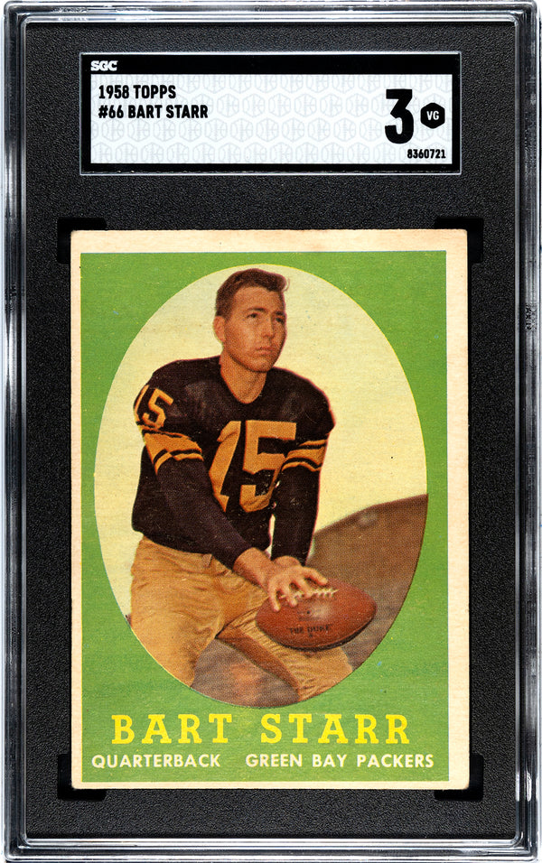 Bart Starr 1958 Topps #66 SGC 3