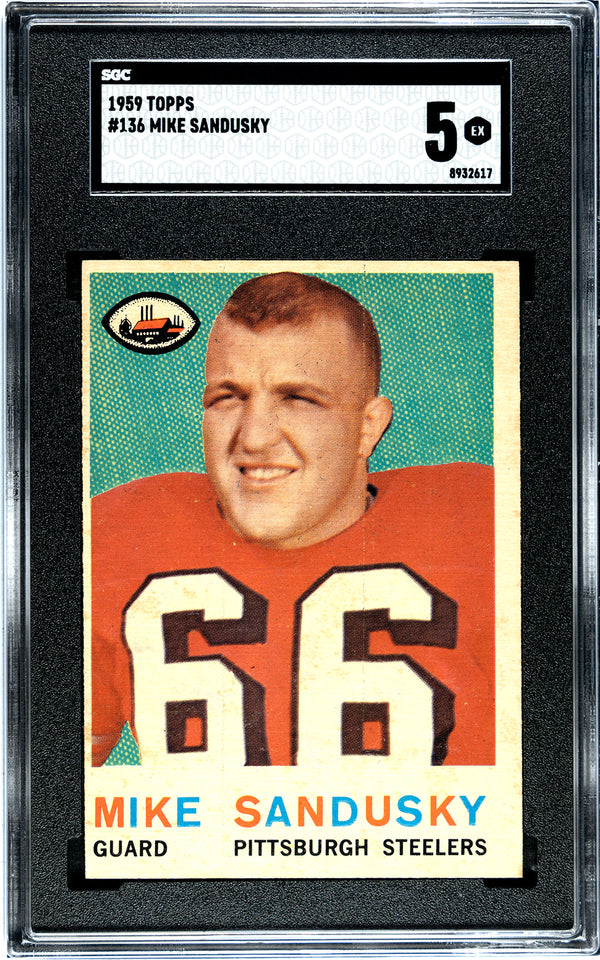 Mike Sandusky 1959 Topps #136 SGC 5