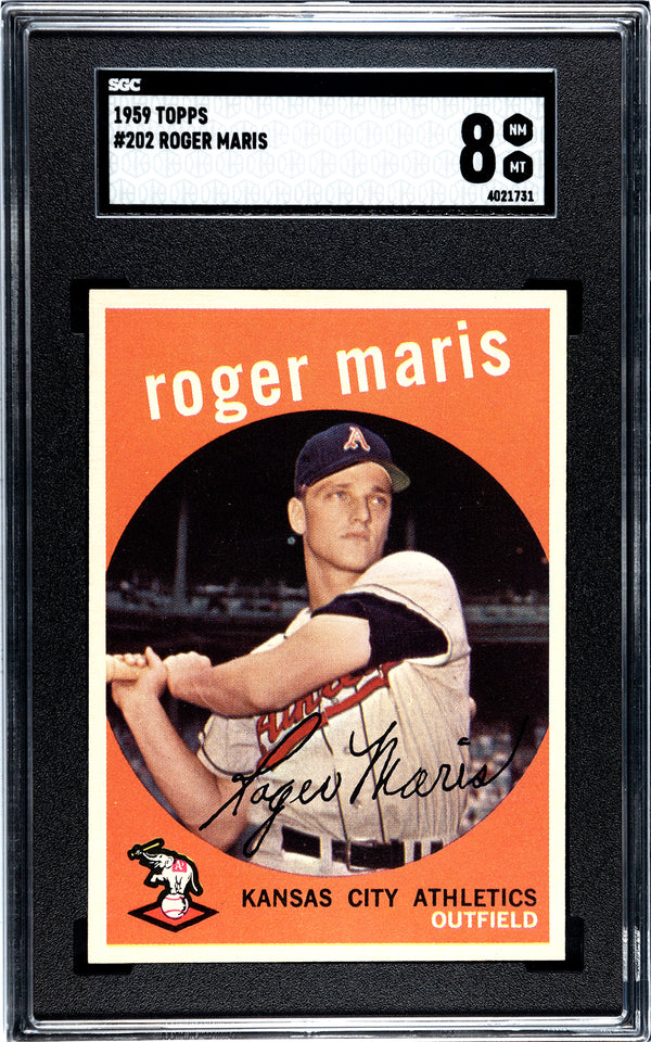 Roger Maris 1959 Topps #202 SGC 8