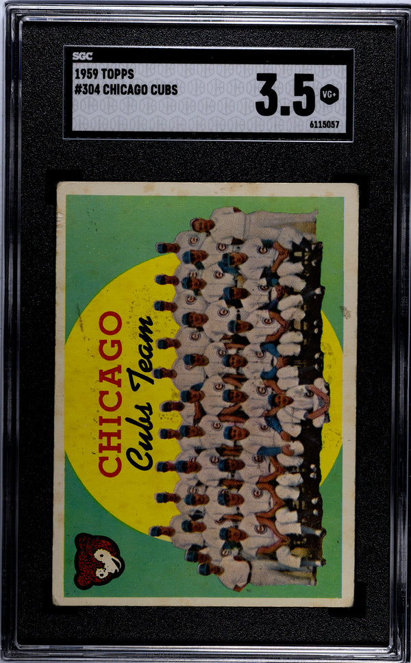 Chicago Cubs 1959 Topps #304 SGC 3.5