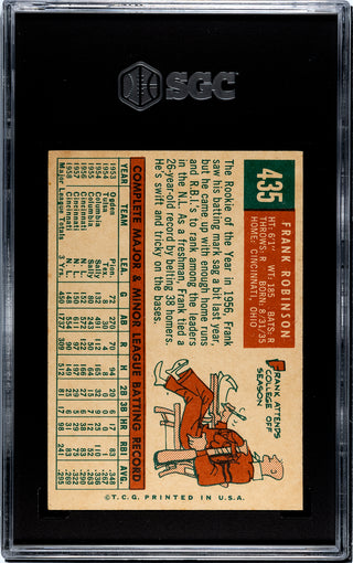 Frank Robinson 1959 Topps Card #435 SGC 5