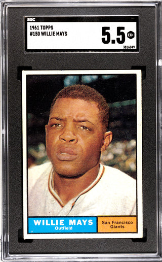 Willie Mays 1961 Topps #150 SGC 5.5