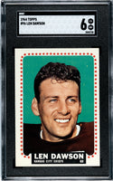 Len Dawson 1964 Topps Card #96 (SGC EX-NM 6)