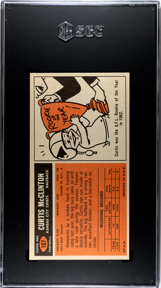 Curtis McClinton 1965 Topps #107 SGC 7