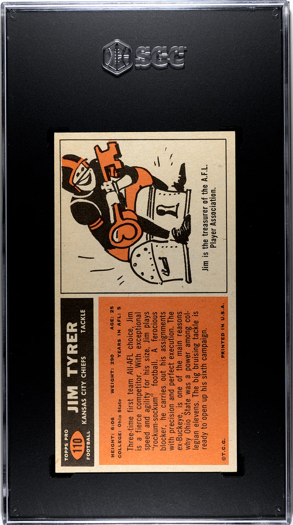 Jim Tyrer 1965 Topps #110 SGC 6.5