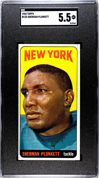 Sherman Plunkett 1965 Topps #125 SGC 5.5