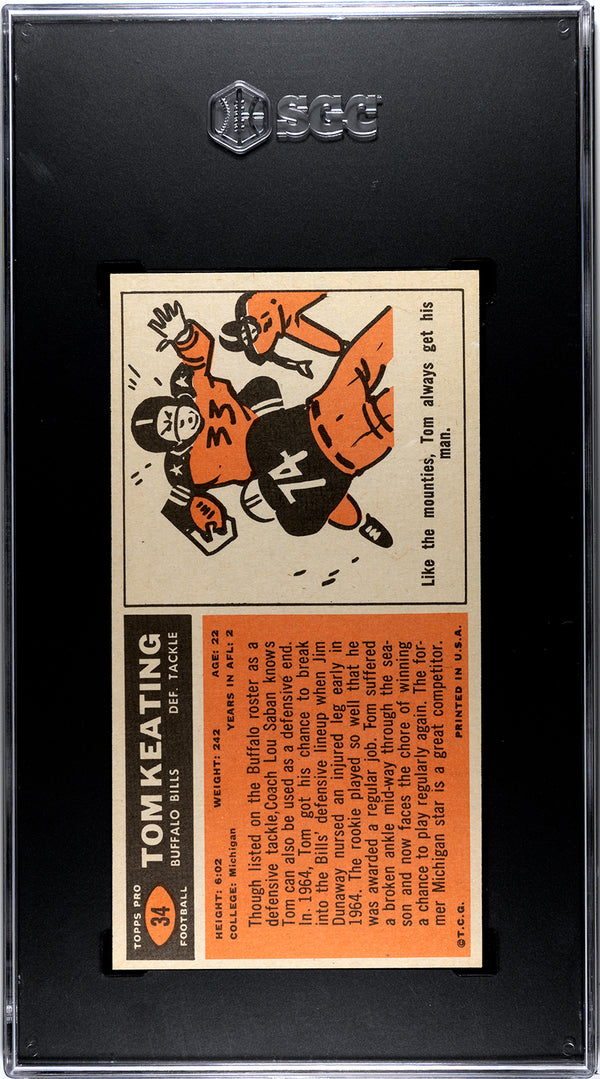 Tom Keating 1965 Topps #34 SGC 6