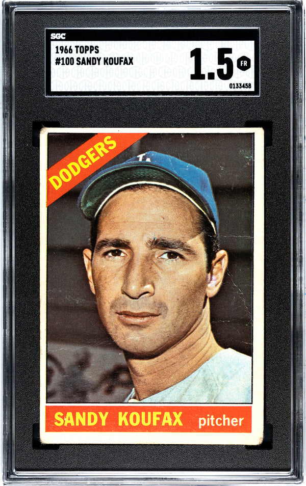 Sandy Koufax 1966 Topps #100 SGC 1.5