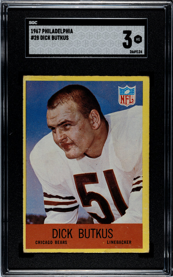 Dick Butkus 1967 Philadelphia #28 SGC 3