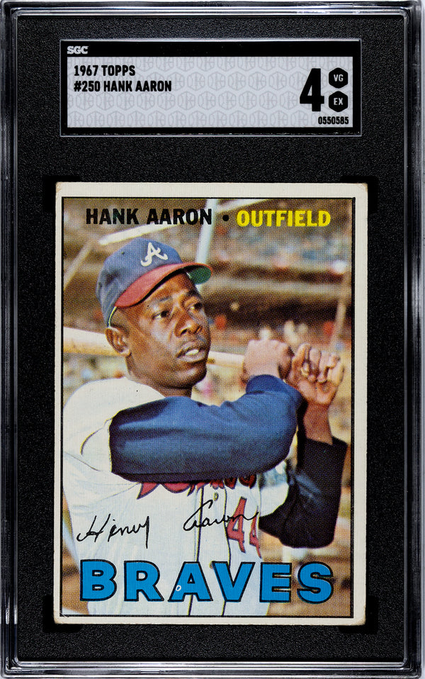 Hank Aaron 1967 Topps #250 SGC 4