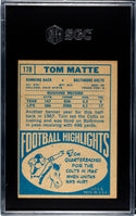 Tom Matte 1968 Topps #178 SGC 4