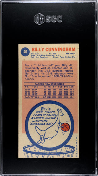 Billy Cunningham 1969-70 Topps #40 SGC 4.5