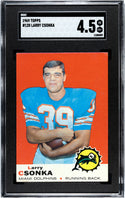 Larry Csonka 1969 Topps #120 SGC 4.5