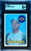 1969 Topps Reggie Jackson Rookie Card #260 SGC 5