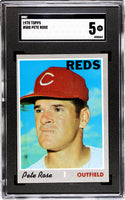 Pete Rose 1970 Topps #580 SGC 5