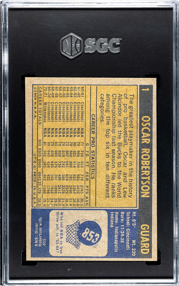 Oscar Robertson 1971-72 Topps #1 SGC 6.5