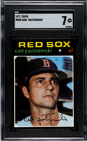 Carl Yastrzemski 1971 Topps Card #530 SGC 7