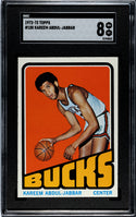 Kareem Abdul-Jabbar 1972-73 Topps #100 SGC 8