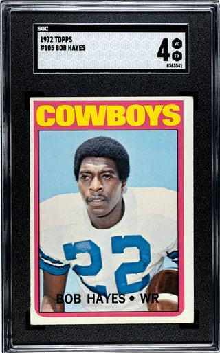 Bob Hayes 1972 Topps #105 SGC 4