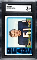 Dick Butkus 1972 Topps #170 SGC 3