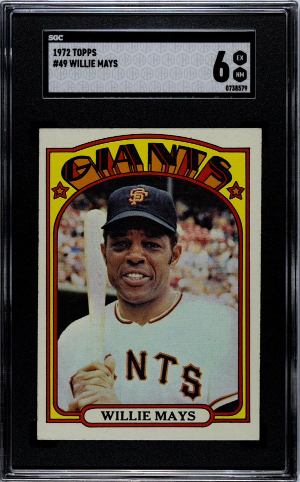 Willie Mays 1972 Topps #49 SGC 6