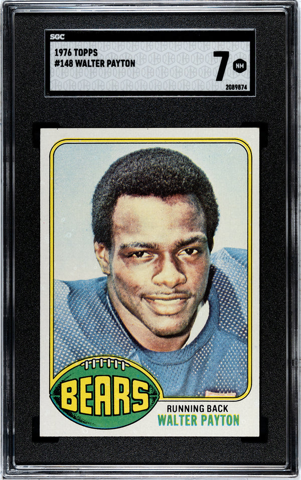 Walter Payton 1976 Topps Card #148 SGC 7