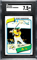 Rickey Henderson 1980 Topps #482 SGC 7.5