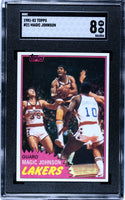 Magic Johnson 1981-82 Topps Card #21 (SGC NM-MT 8)