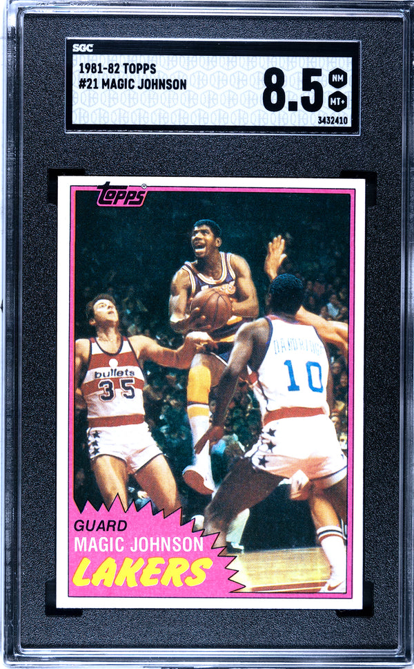 Magic Johnson 1981-82 Topps Card #21 (SGC NM-MT+ 8.5)