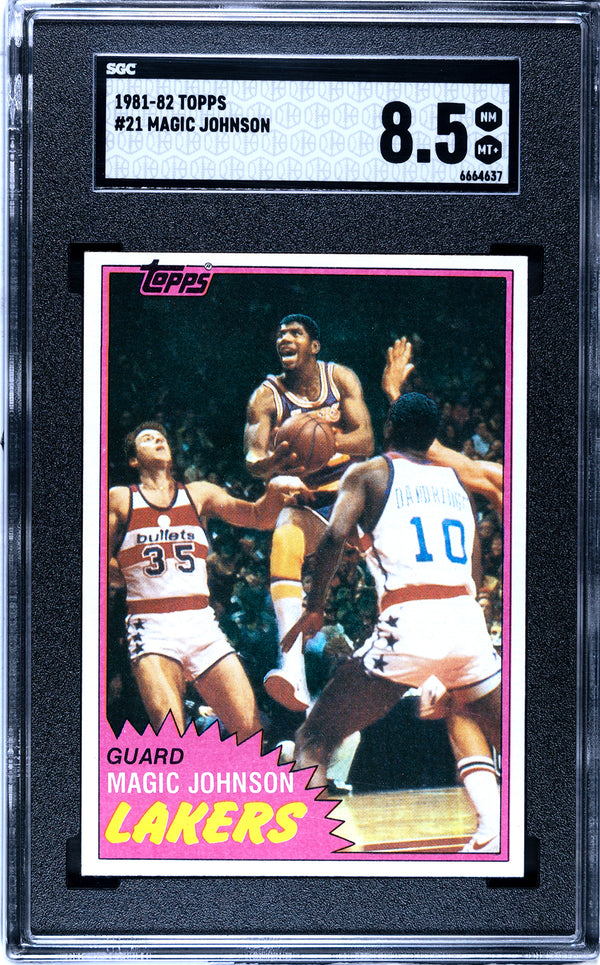 Magic Johnson 1981-82 Topps Card #21 (SGC NM-MT+ 8.5)