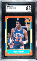 Patrick Ewing 1986 Fleer #32 SGC 8