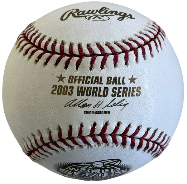 Carl Pavano Autographed 2003 Official World Series Baseball (Beckett)