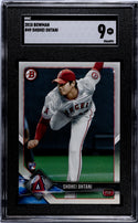 Shohei Ohtani 2018 Bowman #49 SGC 9