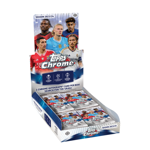 2023-24 Topps Chrome UEFA Club Competitions Soccer Hobby Box