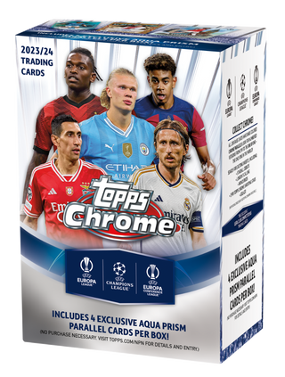 2023/24 Topps Chrome UEFA Club Competitions Soccer Blaster Box