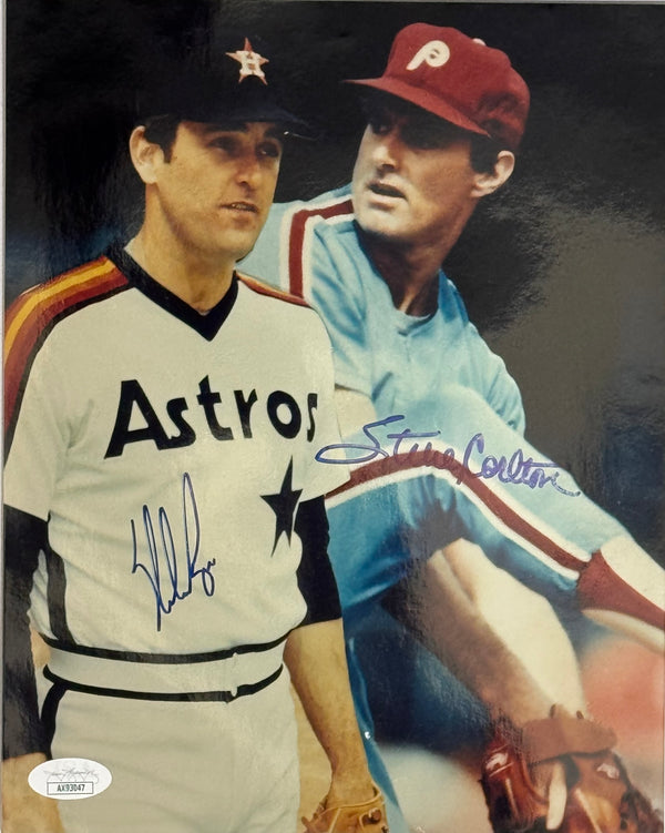 Nolan Ryan & Steve Carlton Autographed 8x10 Photo (JSA)