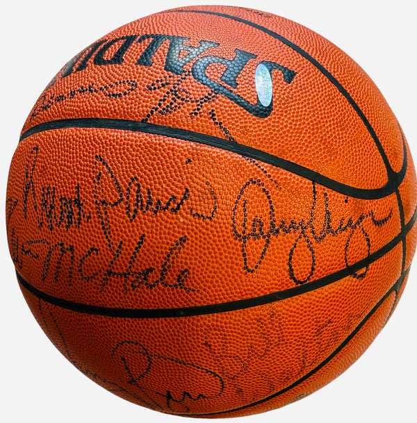 1985-86 Boston Celtics Team Signed Basketball LE 39/500 (UDA & JSA)