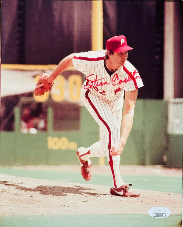 Steve Carlton Autographed 8x10 Baseball Photo (JSA)