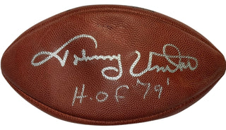 Johnny Unitas Autographed Official Wilson Super Bowl XXIX Football (JSA)