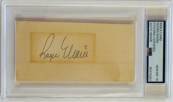 Roger Maris Auto Grade Gem Mint 10 Signed Index Card (PSA)