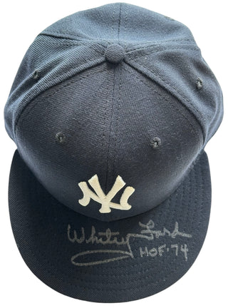 Whitey Ford Autographed New York Yankees New Era Hat