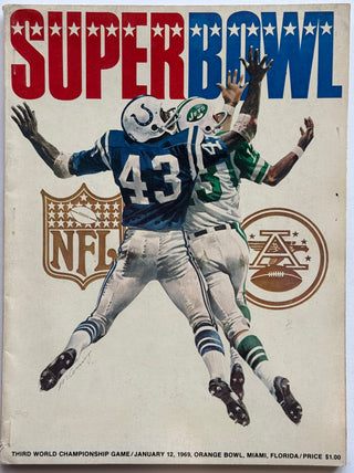 Super Bowl III Official Game Program January 12 1969 Jets vs Colts